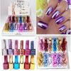 set 12 esmaltes comunes efecto cromo espejo !!!